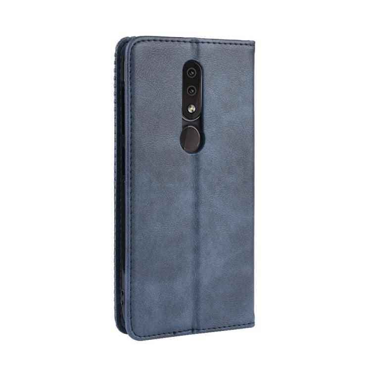 Magnetic Buckle Retro Crazy Horse Texture Horizontal Flip Leather Case for Nokia 4.2, with Holder & Card Slots & Photo Frame