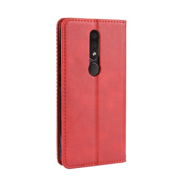 Magnetic Buckle Retro Crazy Horse Texture Horizontal Flip Leather Case for Nokia 4.2, with Holder & Card Slots & Photo Frame