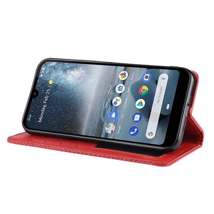 Magnetic Buckle Retro Crazy Horse Texture Horizontal Flip Leather Case for Nokia 4.2, with Holder & Card Slots & Photo Frame