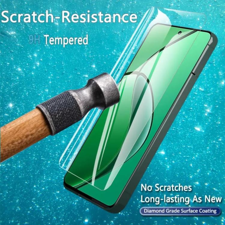 For Realme 16 Pro 5G 25pcs High-Aluminum Semi-Screen Anti-Fingerprint HD Tempered Glass Film
