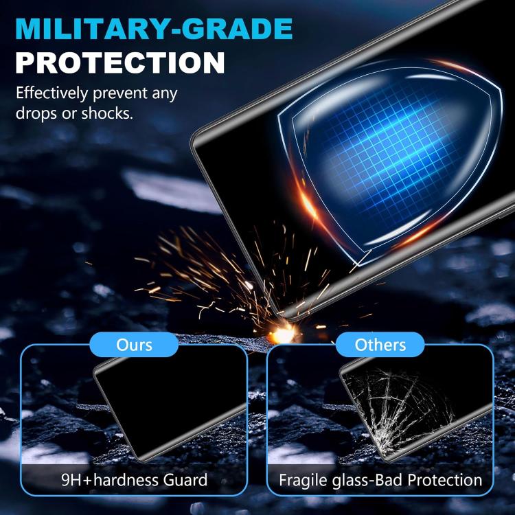 For Realme 16 5G 25pcs High-Aluminum Full-Coverage Anti-Fingerprint Screen-Printed HD Tempered Glass Film