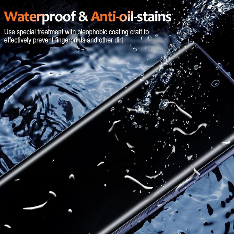 For Motorola Edge 50 Pro 25pcs High-Aluminum Full-Coverage Anti-Fingerprint Screen-Printed Privacy Curved Tempered Glass Film
