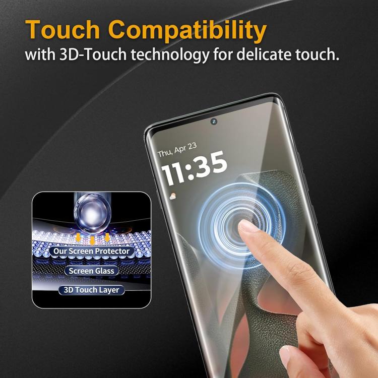 For Motorola Edge 60 Fusion 25pcs High-Aluminum Full-Coverage Anti-Fingerprint Screen-Printed HD Curved Tempered Glass Film