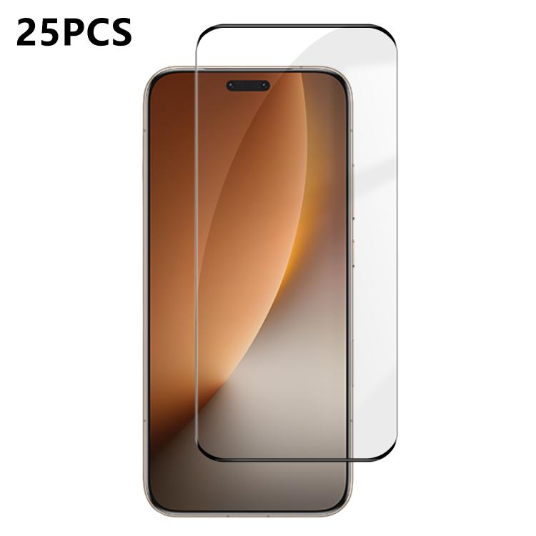 For Honor Magic8 Pro 25pcs High-Aluminum Full-Coverage Anti-Fingerprint Screen-Printed HD Curved Tempered Glass Film