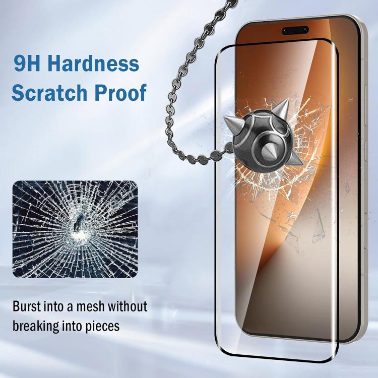 For Honor Magic8 Pro 25pcs High-Aluminum Full-Coverage Anti-Fingerprint Screen-Printed HD Curved Tempered Glass Film