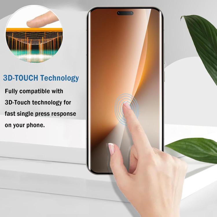 For Honor Magic8 Pro 25pcs High-Aluminum Full-Coverage Anti-Fingerprint Screen-Printed HD Curved Tempered Glass Film