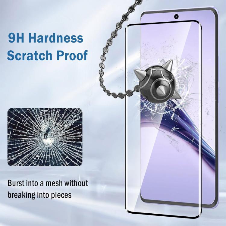 For Realme 14 Pro 25pcs High-Aluminum Full-Coverage Anti-Fingerprint Screen-Printed HD Curved Tempered Glass Film