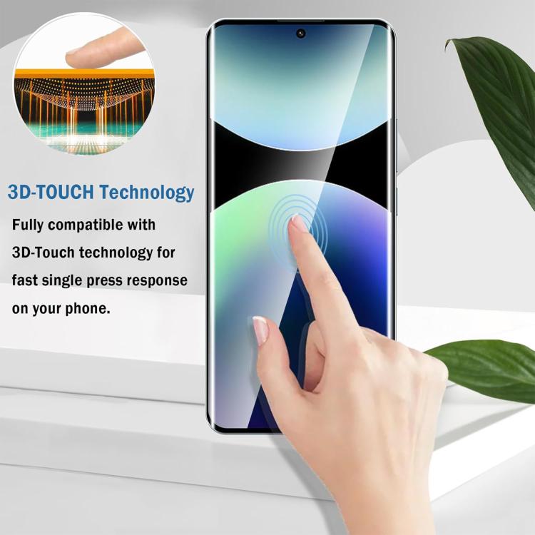 For Xiaomi 14 Pro 25pcs High-Aluminum Full-Coverage Anti-Fingerprint Screen-Printed HD Curved Tempered Glass Film