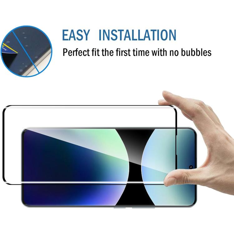 For Xiaomi Poco X7 25pcs High-Aluminum Full-Coverage Anti-Fingerprint Screen-Printed HD Curved Tempered Glass Film