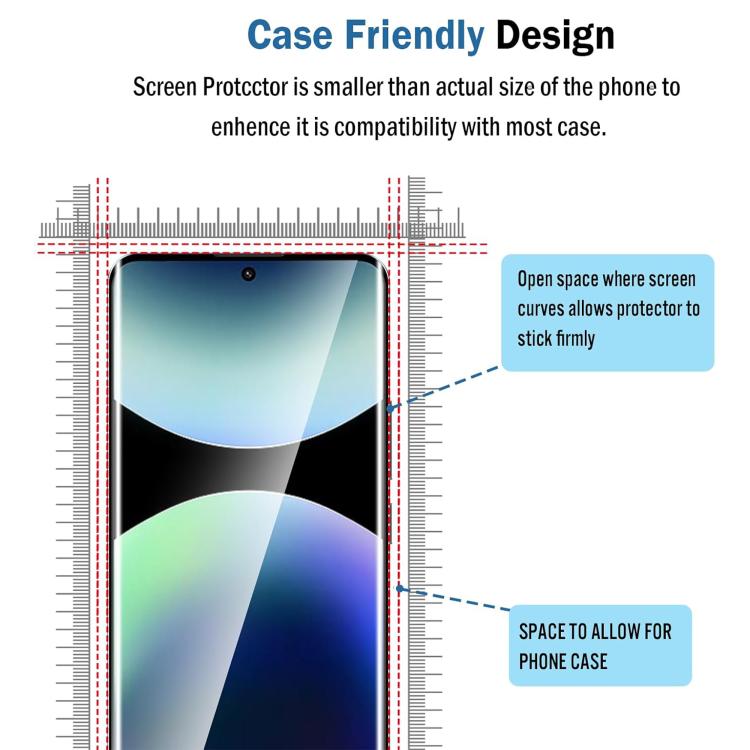 For Xiaomi 15S Pro 25pcs High-Aluminum Full-Coverage Anti-Fingerprint Screen-Printed HD Curved Tempered Glass Film