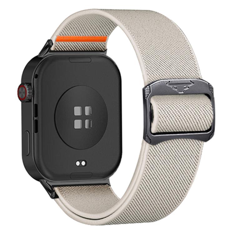 For Xiaomi Band  10 Pro / Redmi Watch 6 / 5 Bull Bead Buckle Elastic Nylon Watch Band