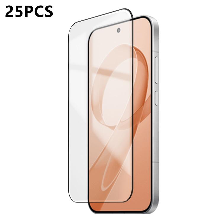 For Redmi K90 Pro Max 25pcs Ultra-thin Ultrasonic HD Screen-Printed High-Alumina Full Glue Tempered Glass Film