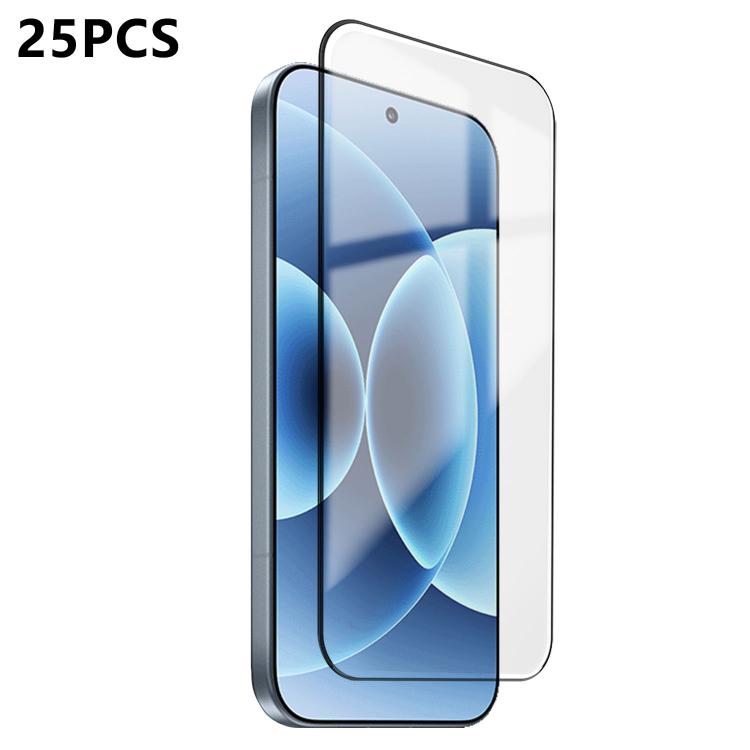 For Xiaomi 17 25pcs Ultra-thin Ultrasonic HD Screen-Printed High-Alumina Full Glue Tempered Glass Film