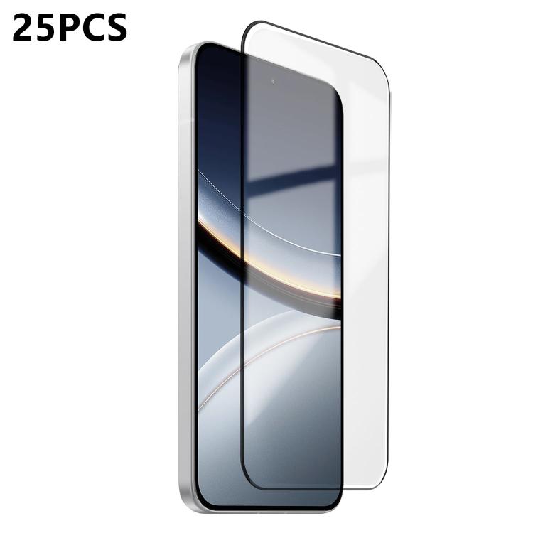 For Xiaomi Poco F7 Pro 25pcs Ultra-thin Ultrasonic HD Screen-Printed High-Alumina Full Glue Tempered Glass Film