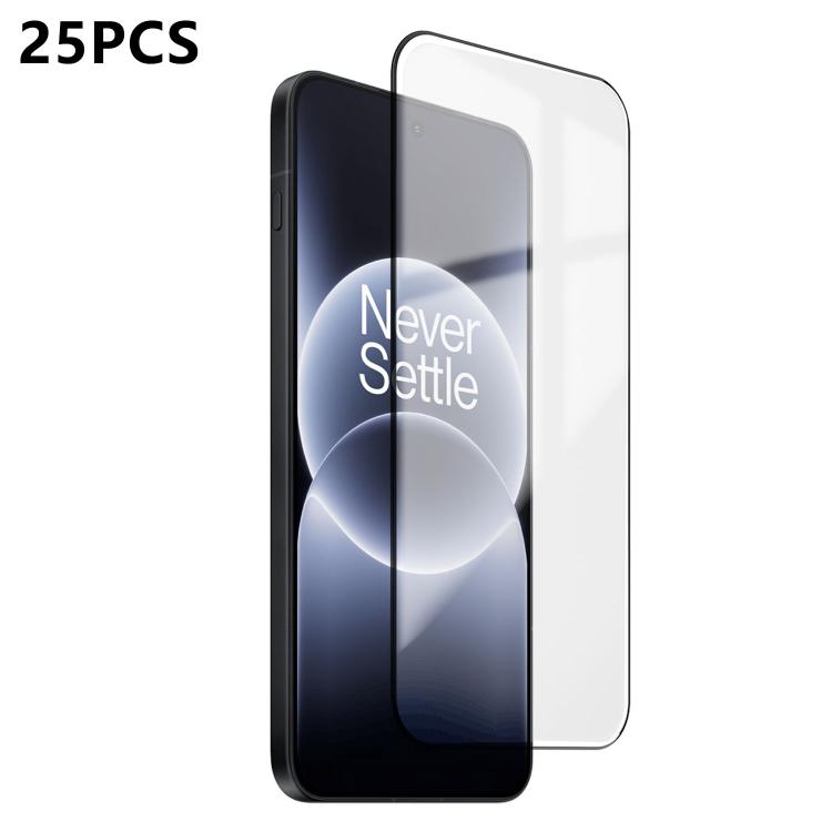 For OnePlus Ace 6 25pcs Ultra-thin Ultrasonic HD Screen-Printed High-Alumina Full Glue Tempered Glass Film