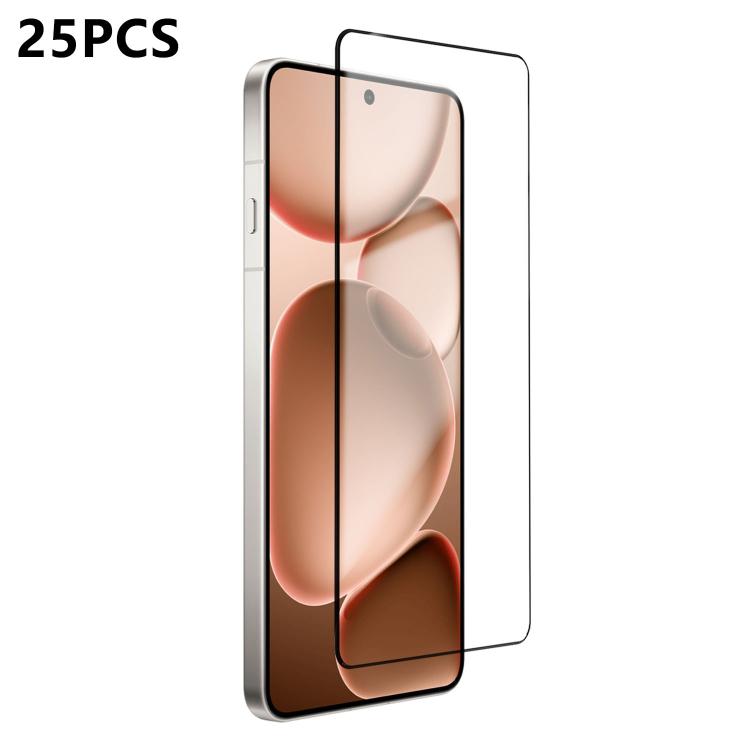 For OPPO Find X8 Ultra 25pcs Ultra-thin Ultrasonic HD Screen-Printed High-Alumina Full Glue Tempered Glass Film
