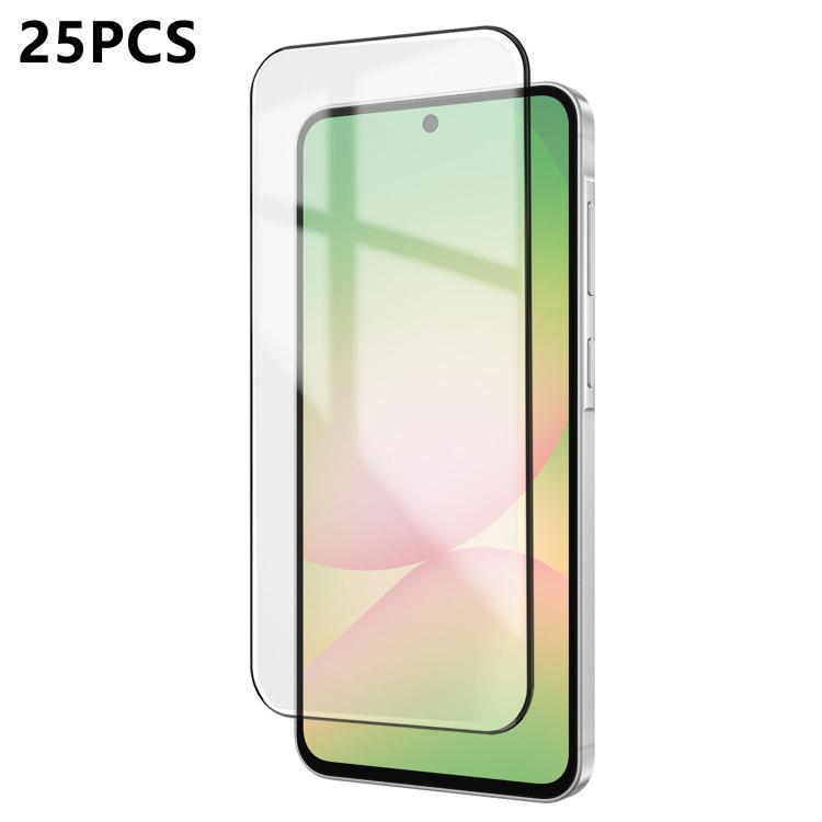 For Samsung Galaxy A57 5G 25pcs Ultra-thin Ultrasonic HD Screen-Printed High-Alumina Full Glue Tempered Glass Film