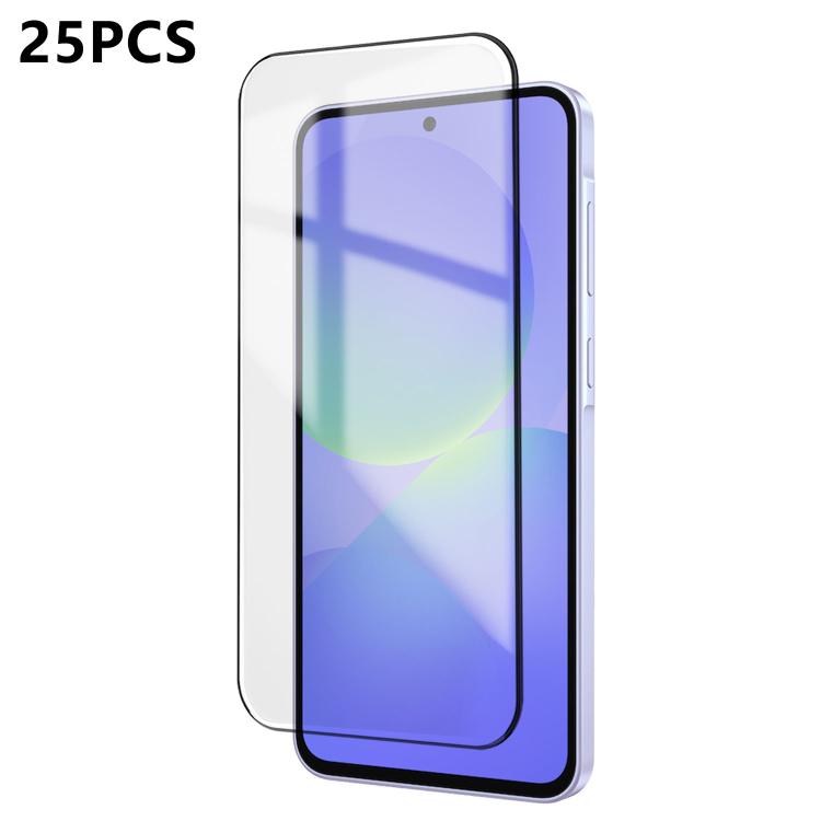 For Samsung Galaxy A37 5G 25pcs Ultra-thin Ultrasonic HD Screen-Printed High-Alumina Full Glue Tempered Glass Film