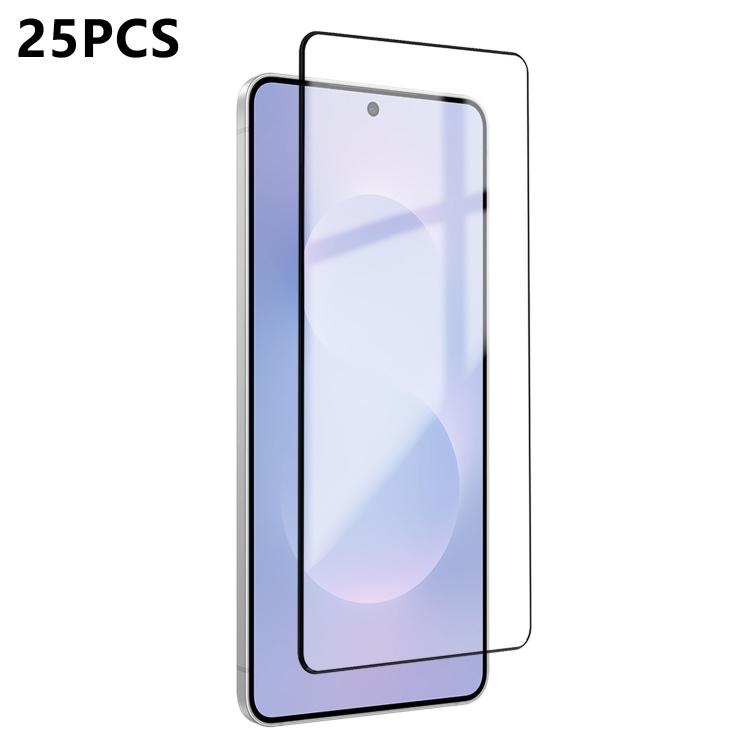 For Samsung Galaxy S25 Edge 5G 25pcs Ultra-thin Ultrasonic HD Screen-Printed High-Alumina Full Glue Tempered Glass Film