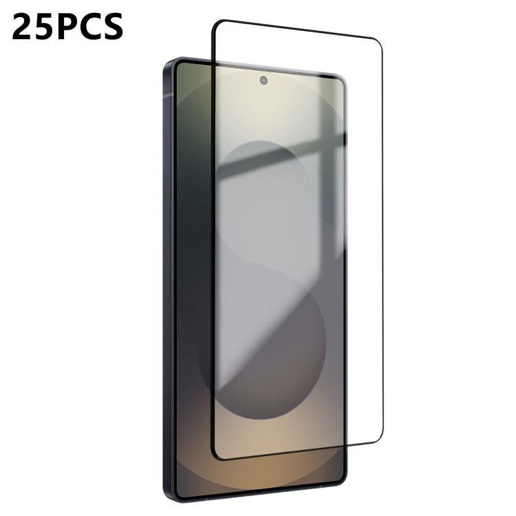 For Samsung Galaxy S25 Ultra 5G 25pcs Ultra-thin Ultrasonic HD Screen-Printed High-Alumina Full Glue Tempered Glass Film