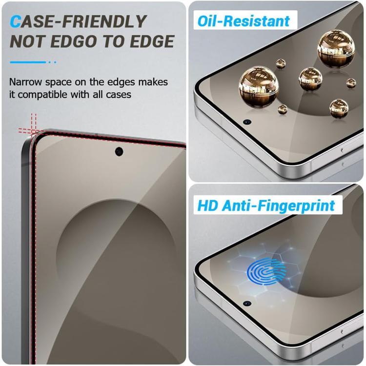 For Samsung Galaxy S24 Ultra 5G 25pcs Ultra-thin Ultrasonic HD Screen-Printed High-Alumina Full Glue Tempered Glass Film