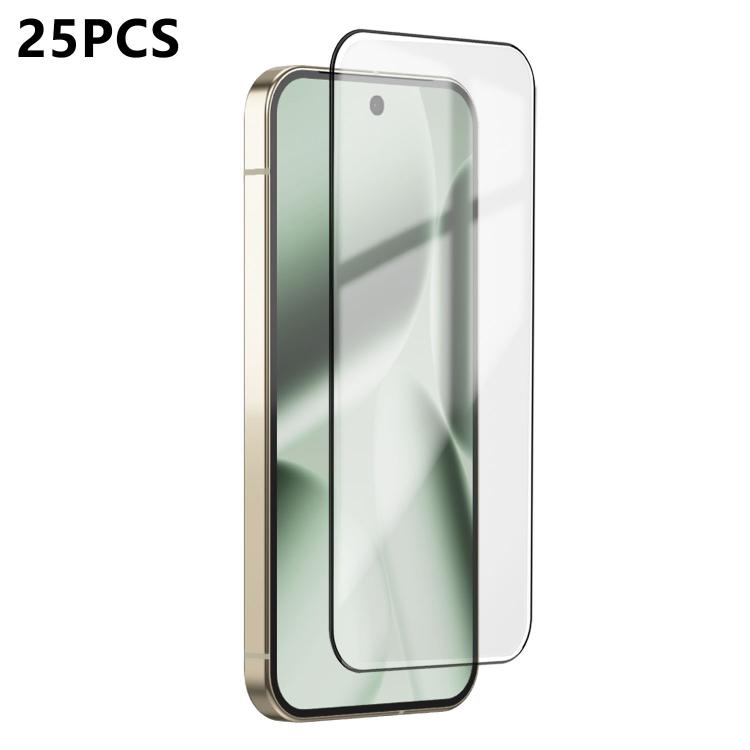 For Google Pixel 10 Pro XL 25pcs Ultra-thin Ultrasonic HD Screen-Printed High-Alumina Full Glue Tempered Glass Film