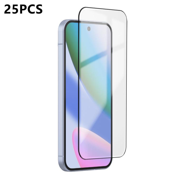 For Google Pixel 10 25pcs Ultra-thin Ultrasonic HD Screen-Printed High-Alumina Full Glue Tempered Glass Film
