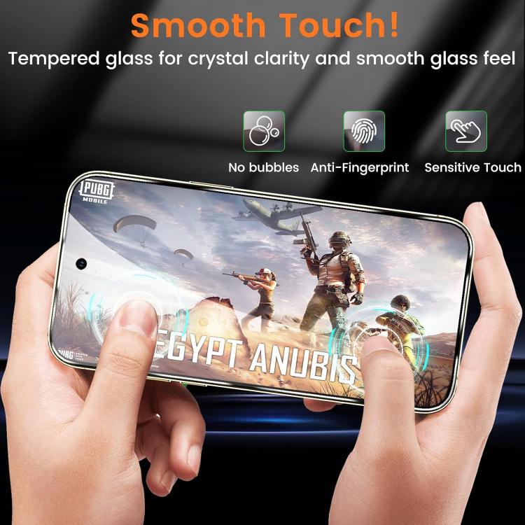 For Google Pixel 10 Pro 25pcs Ultra-thin Ultrasonic HD Screen-Printed High-Alumina Full Glue Tempered Glass Film