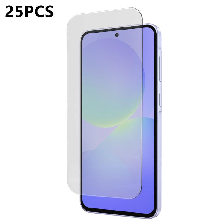 For Samsung Galaxy A37 5G 25pcs 3D Curved Semi-Screen No White Border High-Alumina Full Glue HD Tempered Glass Film