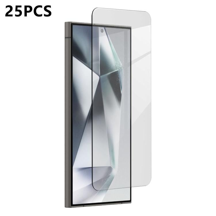 For Samsung Galaxy S24 Ultra 5G 25pcs 3D Curved Semi-Screen No White Border High-Alumina Full Glue HD Tempered Glass Film