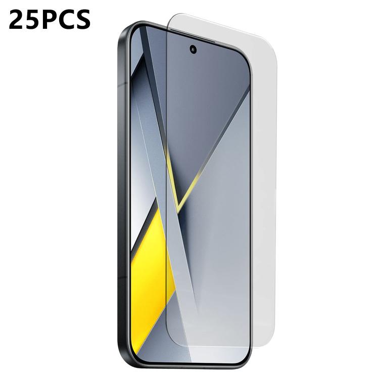 For Xiaomi Poco F8 Pro 25pcs 3D Curved Semi-Screen No White Border High-Alumina Full Glue HD Tempered Glass Film