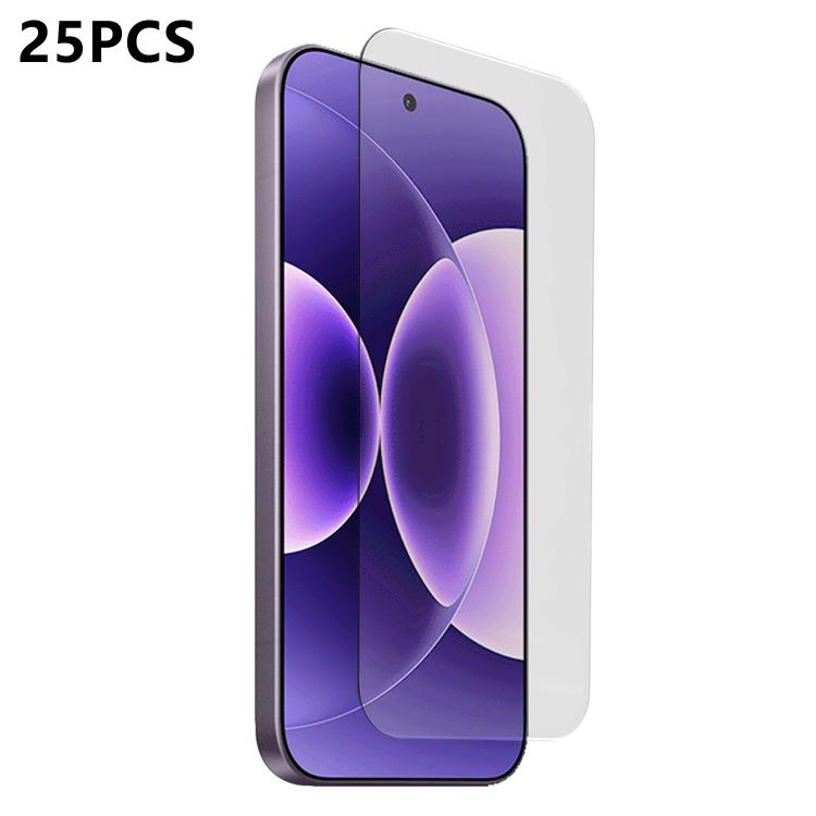 For Xiaomi 17 Pro 25pcs 3D Curved Semi-Screen No White Border High-Alumina Full Glue HD Tempered Glass Film