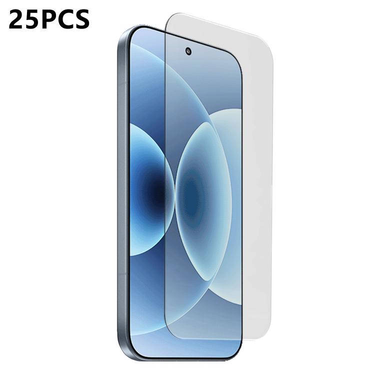 For Xiaomi 17 25pcs 3D Curved Semi-Screen No White Border High-Alumina Full Glue HD Tempered Glass Film