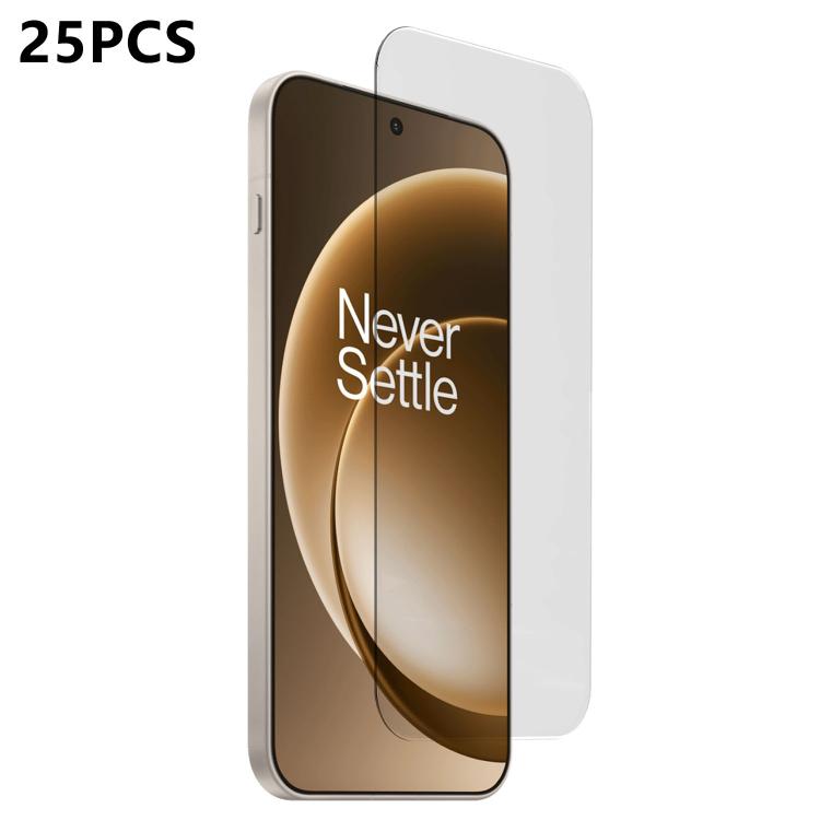For OnePlus 15 25pcs 3D Curved Semi-Screen No White Border High-Alumina Full Glue HD Tempered Glass Film