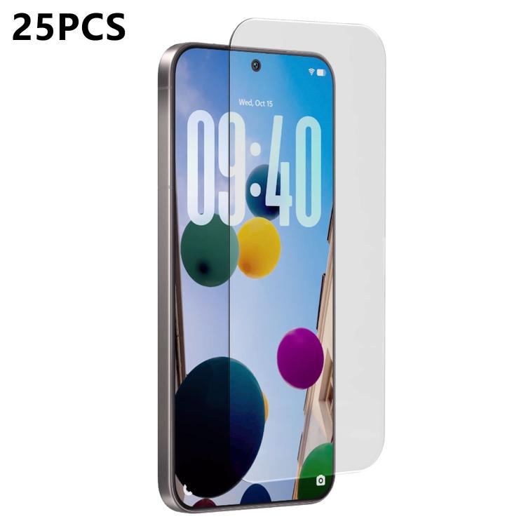 For vivo X300 25pcs 3D Curved Semi-Screen No White Border High-Alumina Full Glue HD Tempered Glass Film