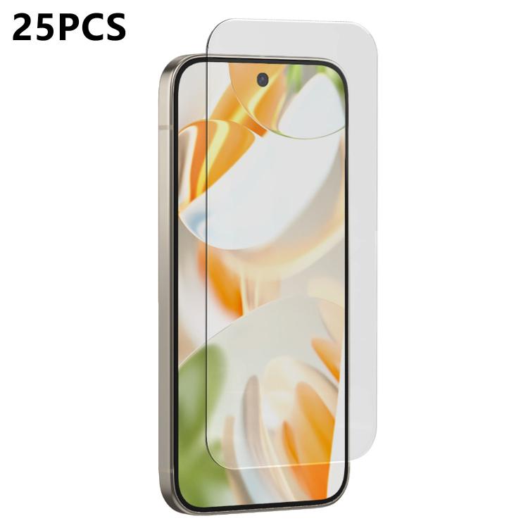 For Google Pixel 9 ProXL 25pcs 3D Curved Semi-Screen No White Border High-Alumina Full Glue HD Tempered Glass Film