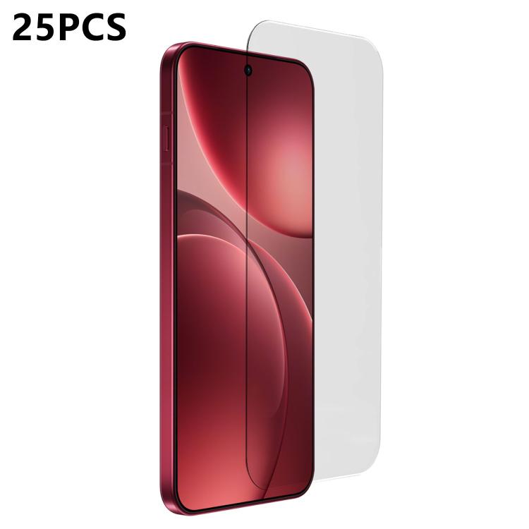 For OPPO Find X9 25pcs 3D Curved Semi-Screen No White Border High-Alumina Full Glue HD Tempered Glass Film