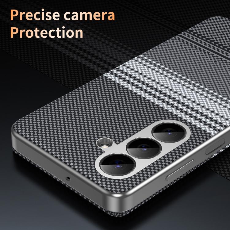 For Samsung Galaxy A26 5G Rainbow Plaid Pattern Smart View Vegan Leather Phone Case