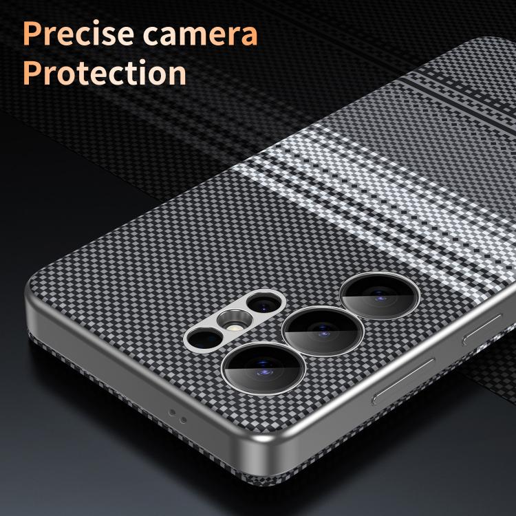 For Samsung Galaxy S24 Ultra 5G Rainbow Plaid Pattern Smart View Vegan Leather Phone Case