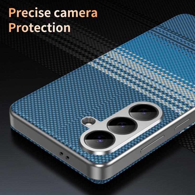 For Samsung Galaxy A57 5G Rainbow Plaid Pattern Smart View Vegan Leather Phone Case