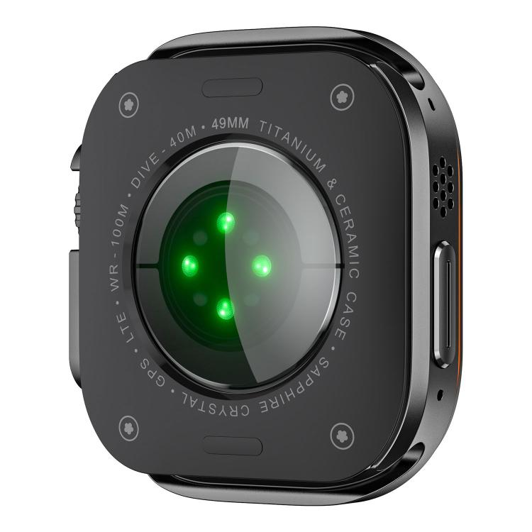 For Apple Watch Ultra 3 / 2 / 1 49mm Light Circle Style Metal Watch Protective Case