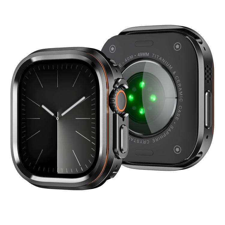 For Apple Watch Ultra 3 / 2 / 1 49mm Light Circle Style Metal Watch Protective Case