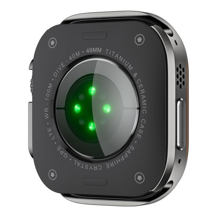For Apple Watch Ultra 3 / 2 / 1 49mm Light Circle Style Metal Watch Protective Case