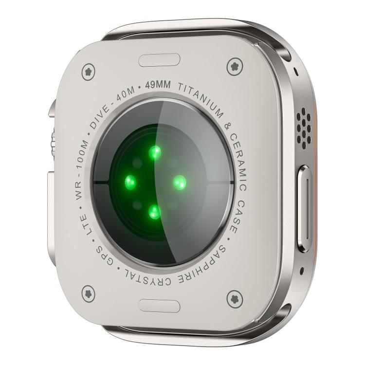 For Apple Watch Ultra 3 / 2 / 1 49mm Light Circle Style Metal Watch Protective Case