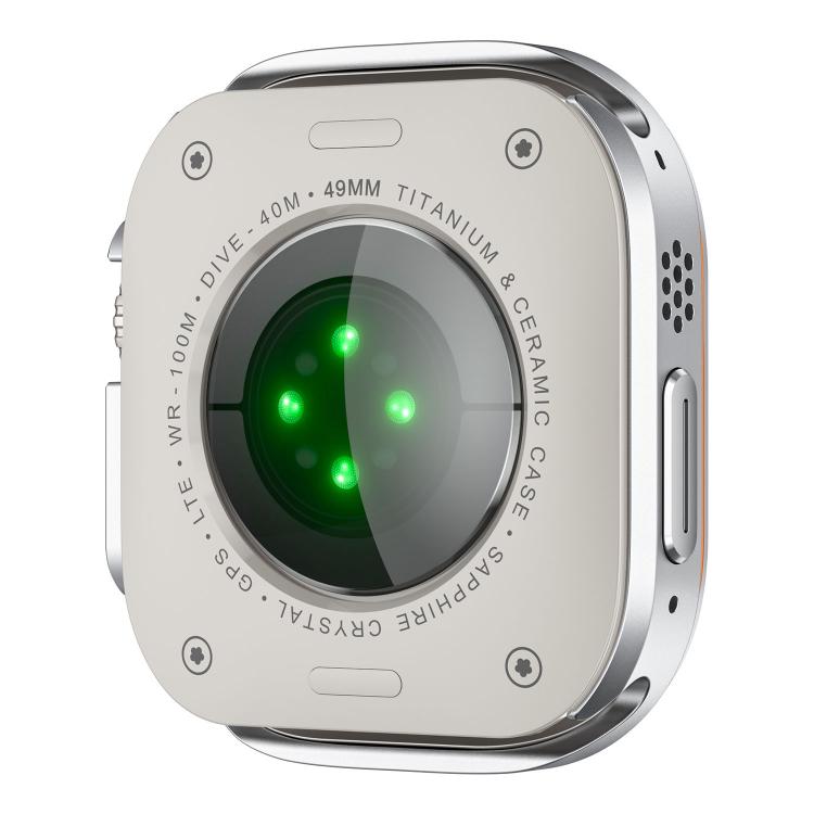 For Apple Watch Ultra 3 / 2 / 1 49mm Light Circle Style Metal Watch Protective Case