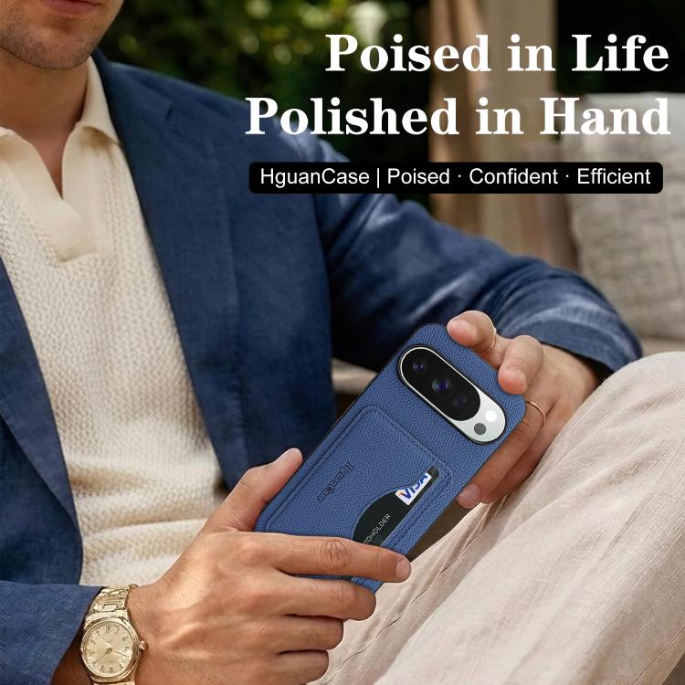For Google Pixel 10 / 10 Pro Retro Vegan Leather Magnetic Card Holder Back Phone Case