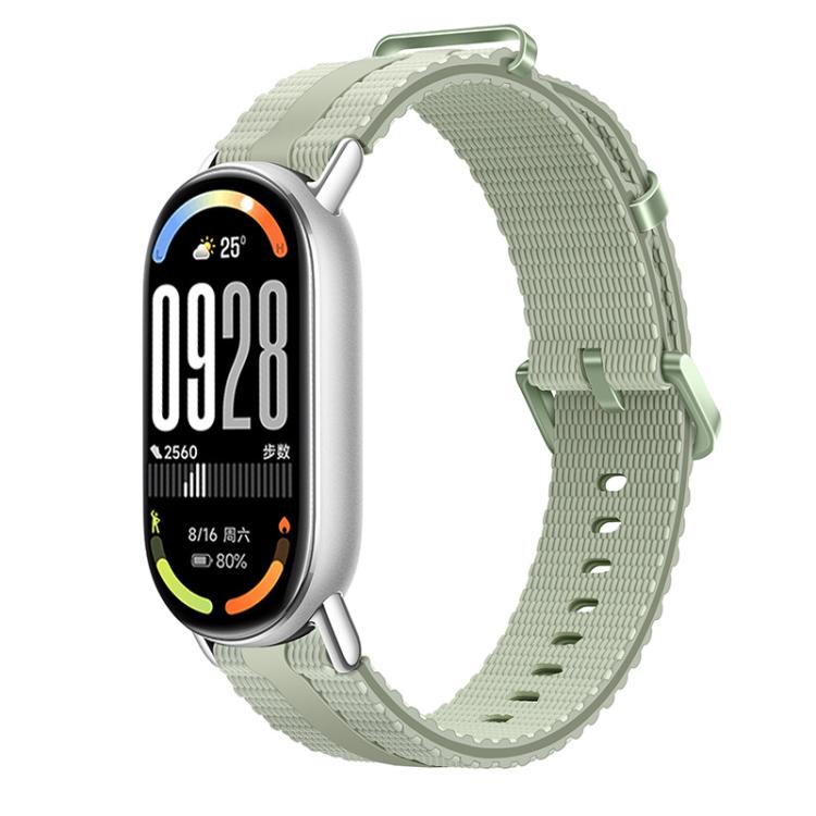 For Xiaomi Band 10 / 9 / 8 Line Pattern Silicone Watch Band