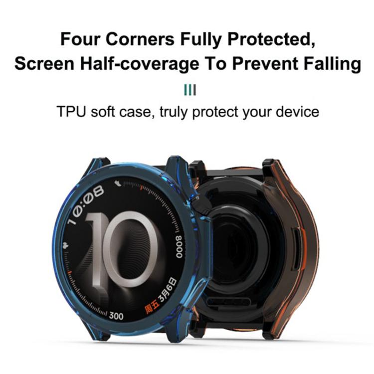 For OPPO Watch X3 Candy Color Half Coverage Hollow TPU Watch Protective Case