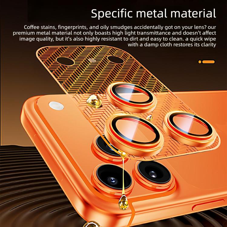 For iPhone 17 Pro Max Cicada Pupa Wing AR Anti-Reflective Titanium Metal Positioning Ring Camera Lens Film