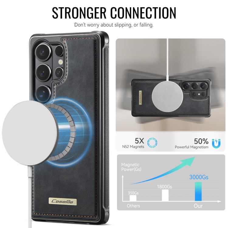 For Samsung Galaxy S26 Ultra 5G CaseMe C69 Series Magnetic Vegan Leather Back Phone Case